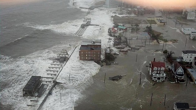 Atlantic City Boardwalk - Hurricane Sandy