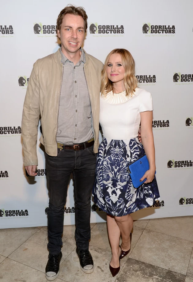 BEVERLY HILLS, CA - NOVEMBER 04: Actors Dax Shepard (L) and Kristen Bell attend a benefit for Gorilla Doctors of Africa hosted by Kristen Bell at Ace Gallery on November 4, 2013 in Beverly Hills, California. (Photo by Jason Kempin/Getty Images for Gorilla Doctors)