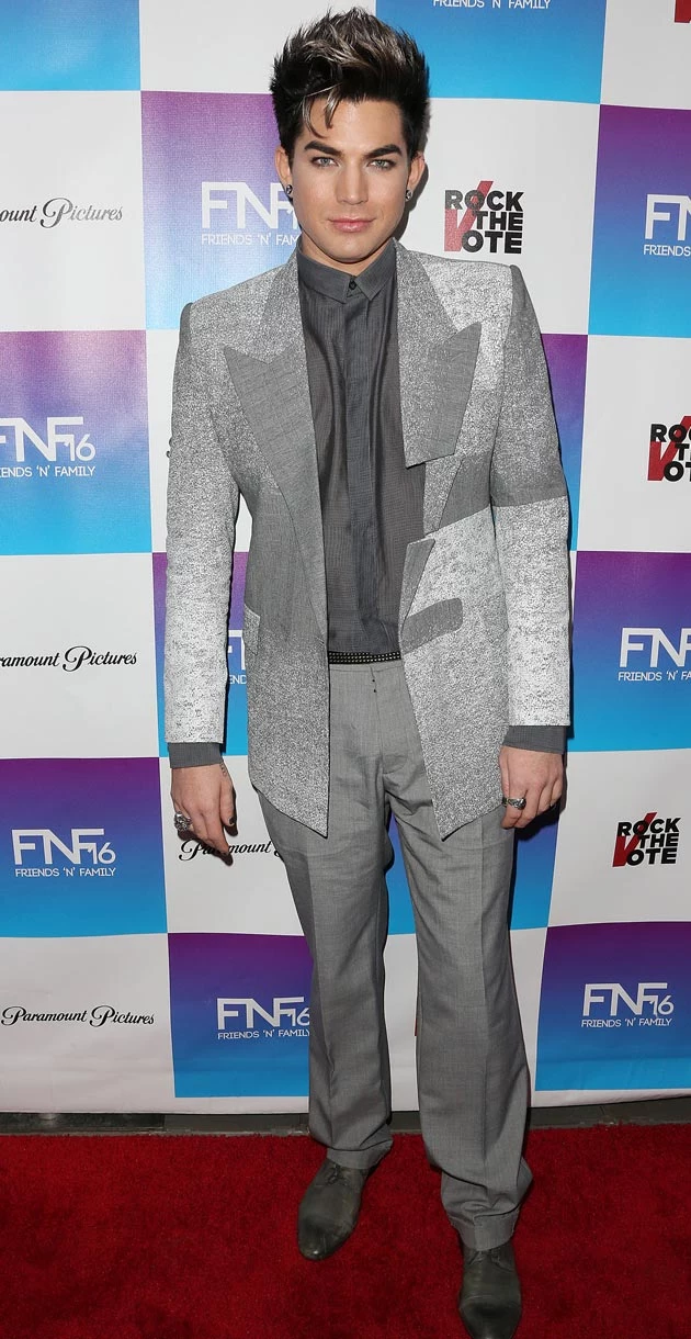 Adam Lambert Silver Suit