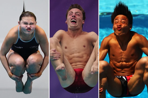 Funny Diver Faces