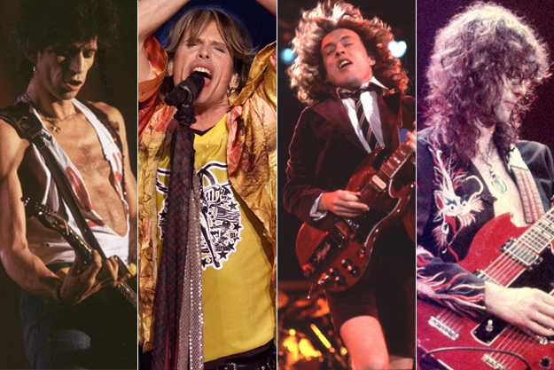 Keith Richards / Steven Tyler / Angus Young / jimmy Page