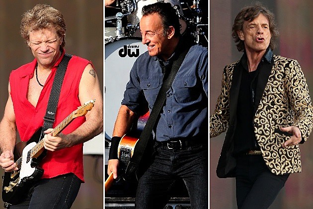 Bon Jovi Bruce Springsteen Mick Jagger 
