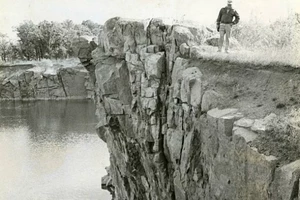 The search for the sisters concluded at a rock quarry. (Stearns History Museum; Myron Hall Collection)
