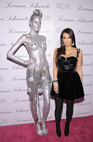 kim kardashian w cover silver. Come on Kim, no way is this