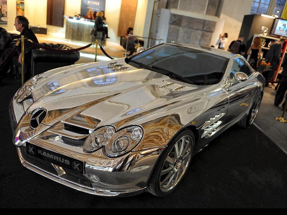 ... white gold Mercedes Benz, but it would be kind of fun to take for a