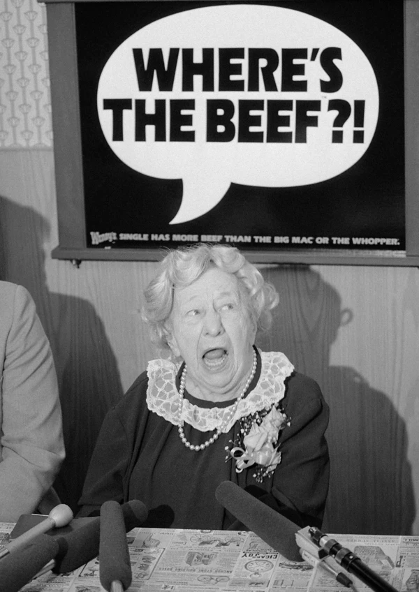 Baby Boomer Alert Who Remembers Clara Peller’s “Where’s The Beef?”
