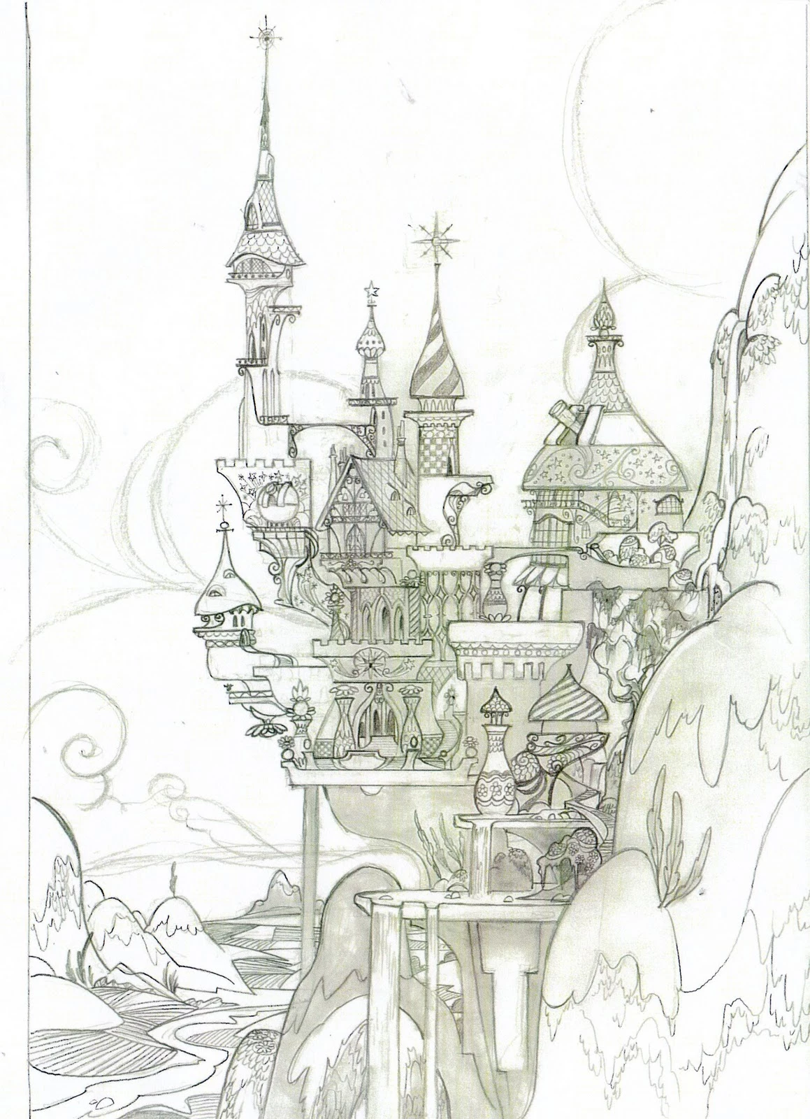 'My Little Pony' Concept Art Shows Off The Backgrounds of Equestria and Raises Money For Japan