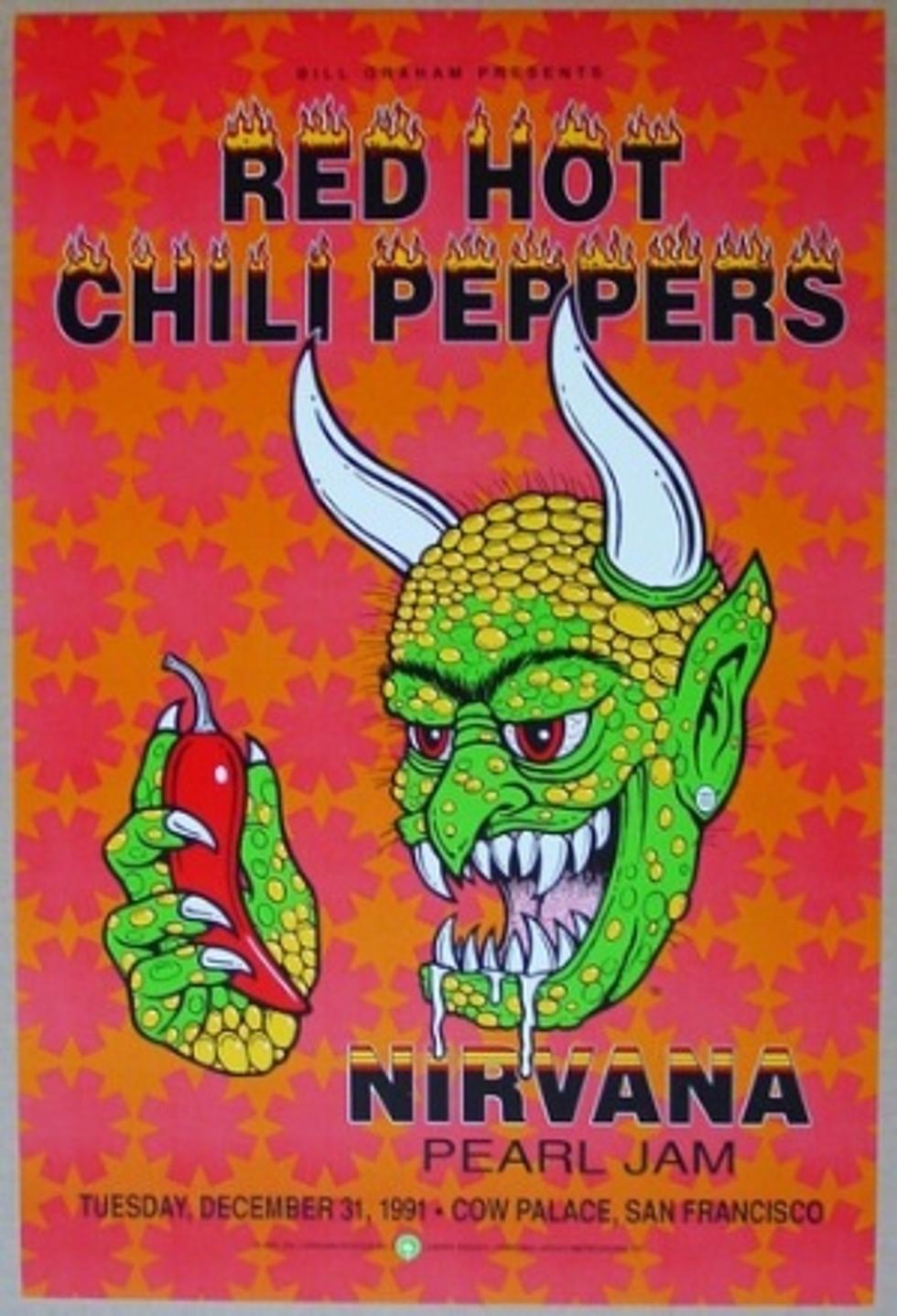 Rare Red Hot Chili Peppers, Nirvana + Pearl Jam Concert Poster Makes Its Way to eBay