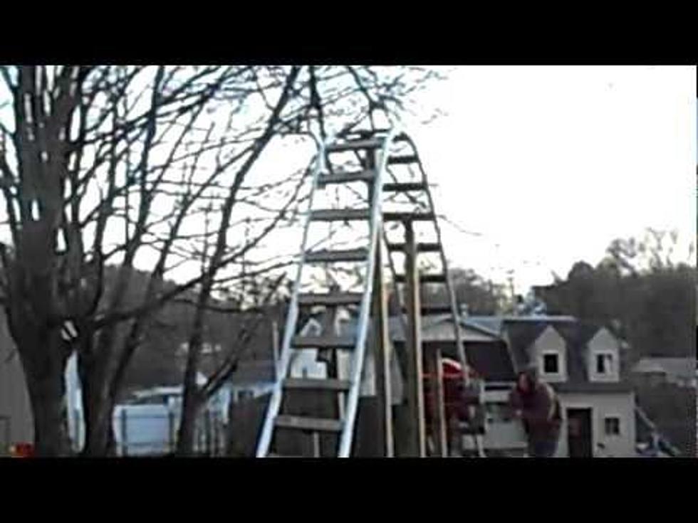 Coolest Parents EVER Build Son A Roller Coaster in The Back Yard! [VIDEO] [POLL]