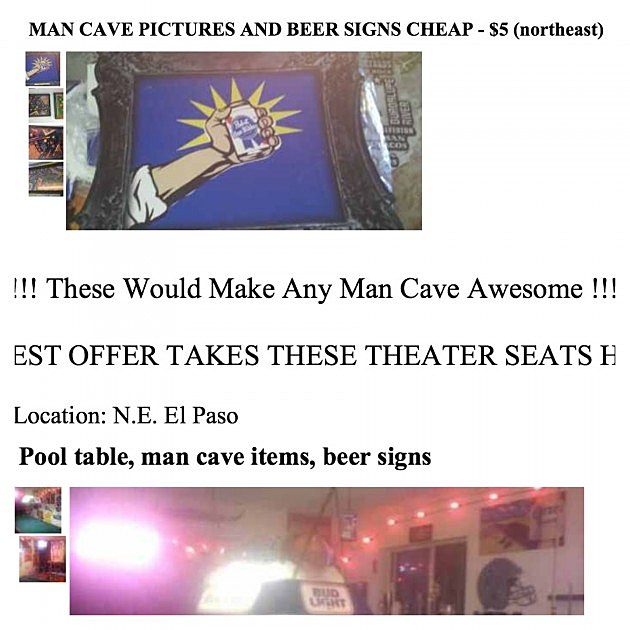 POLL! Man Cave Category on El Paso's Craigslist?