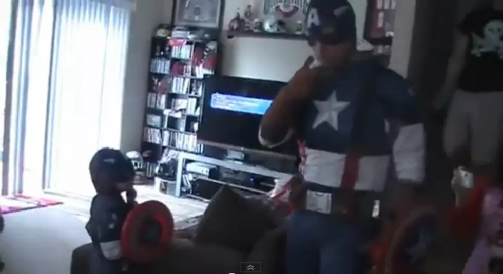 Returning Soldier Surprises Son As &#8216;Captain America&#8217; [VIDEO]
