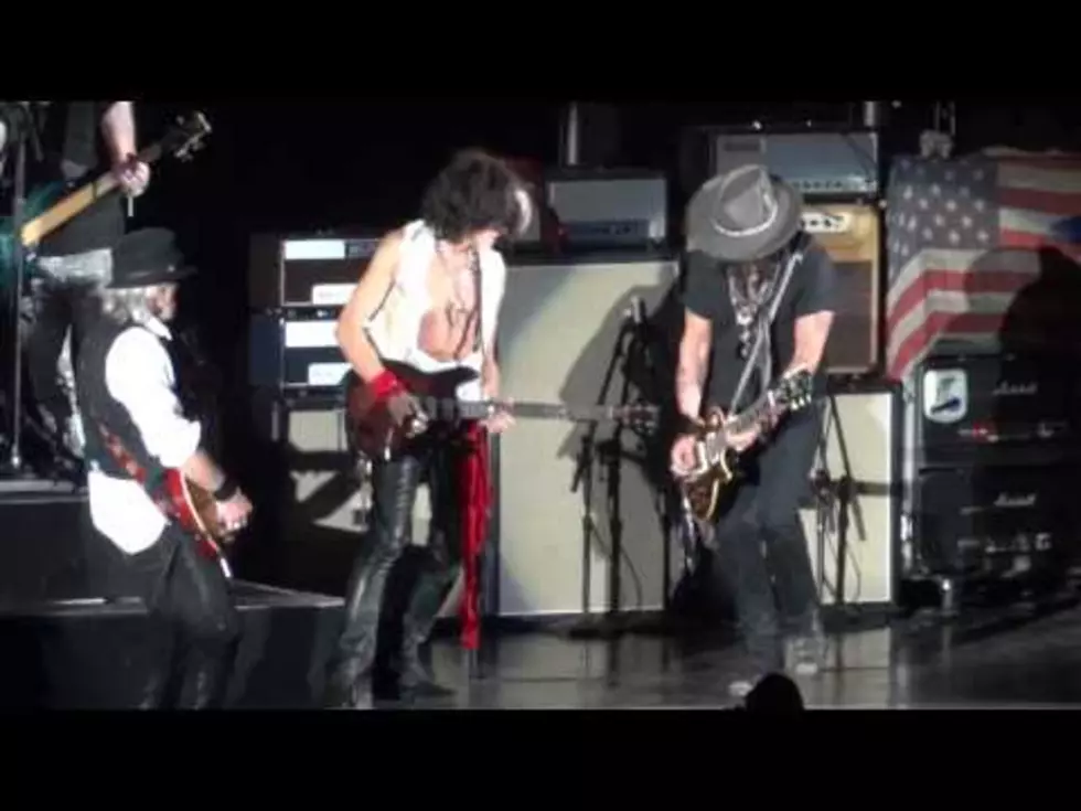 Johnny Depp Jams on Stage With Aerosmith [VIDEO]