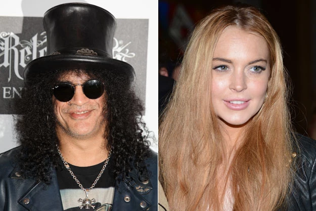 Slash and Lindsay Lohan