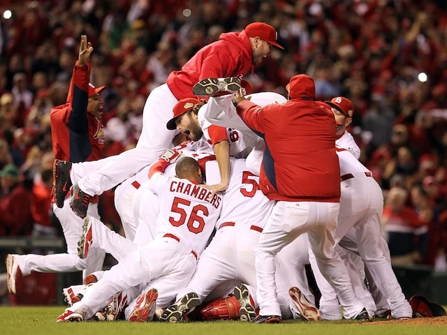 St Louis Cardinals Beat The Texas Rangers 6 2 To Win World Series
