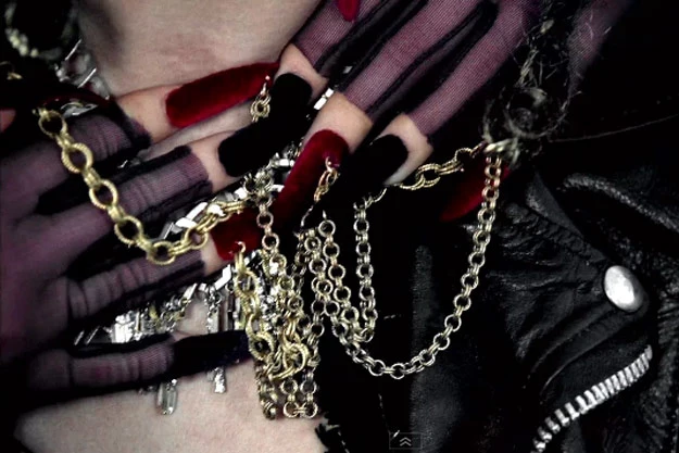 Do you know which music video these black and red dagger nails appear in?