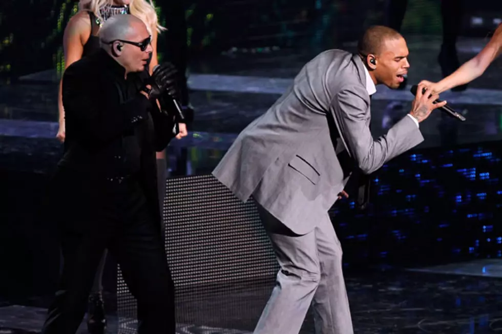 Chris Brown, Pitbull + More Hit the NBA All-Star Halftime Stage