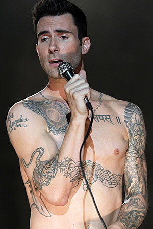 Adam Levine Christopher Polk Getty Images The'Los Angeles' tattoo you 