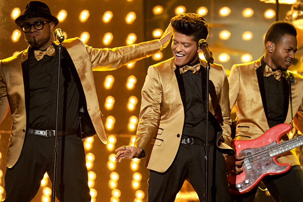 Bruno Mars Brings Rat Pack Style to the Stage at 2012 Grammy Awards