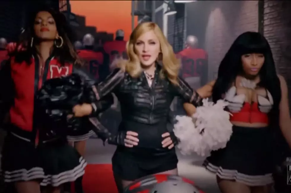Madonna Hangs With Cheerleaders Nicki Minaj + M.I.A. in &#8216;Give Me All Your Luvin&quot; Video Preview