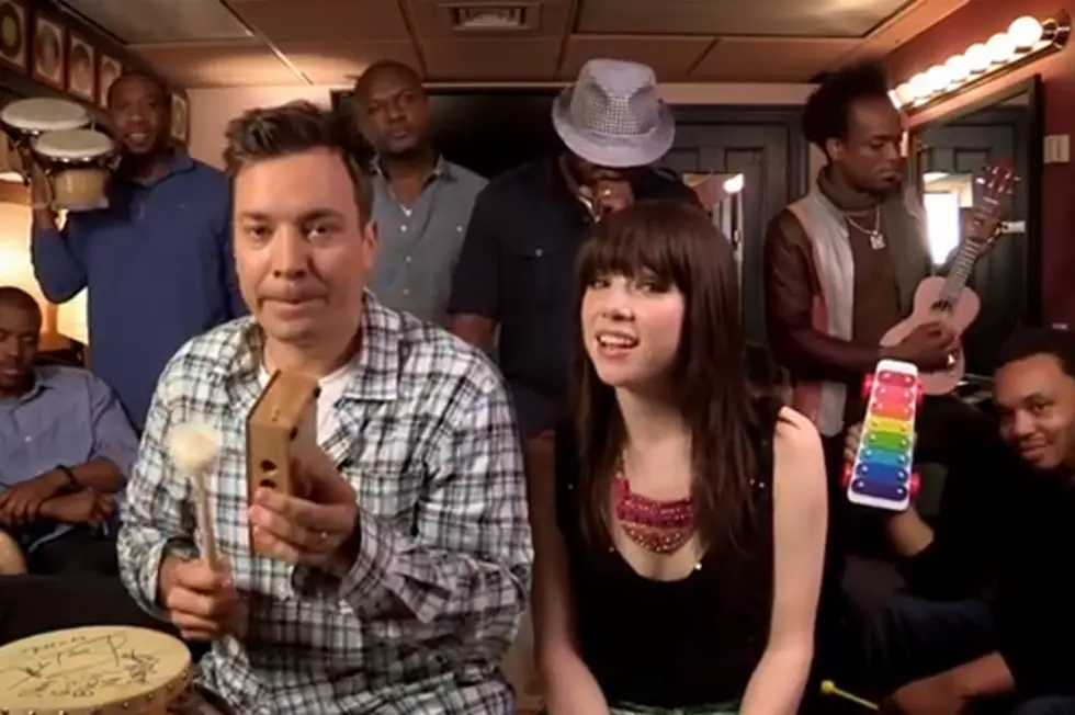 Carly Rae Jepsen Performs &#8216;Call Me Maybe&#8217; With Classroom Instruments on &#8216;Late Night With Jimmy Fallon&#8217;