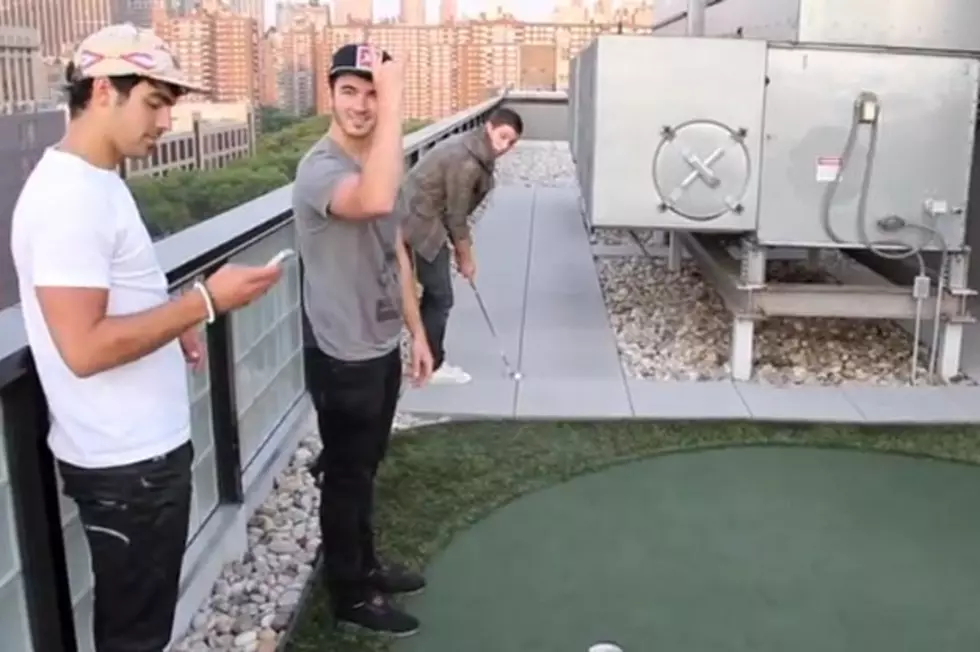The Jonas Brothers Show Off Trick Shots on Golfing Green