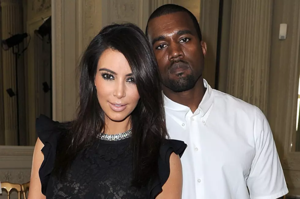 Kim Kardashian + Kanye West Celebrate 73 Days of Bliss at Paris Fashion Week