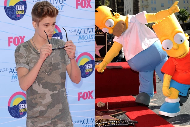 Justin Bieber Homer Bart Simpson