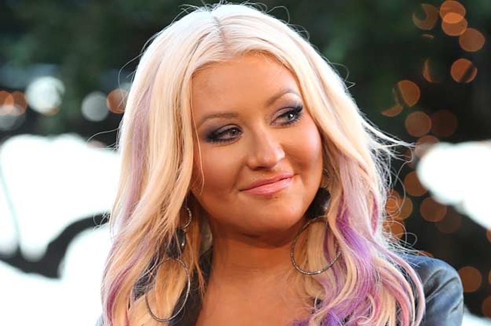 Christina Aguilera Rocks Pink, Totes Baseball Bat on Set of &#8216;Your Body&#8217; Video