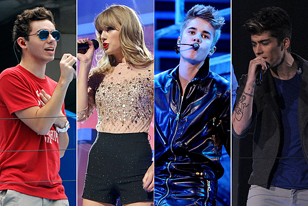 The Wanted Taylor Swift Justin Bieber One Direction Jingle Ball