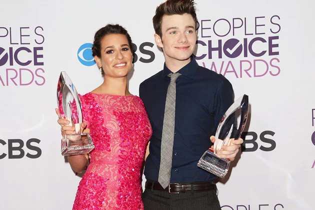 Lea Michele Chris Colfer 2013 Peoples Choice Awards