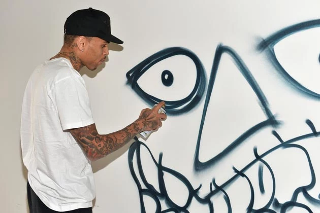 Chris Brown Slick Graffiti