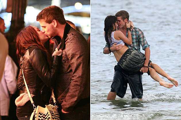 Miley Cyrus Liam Hemsworth Kissing