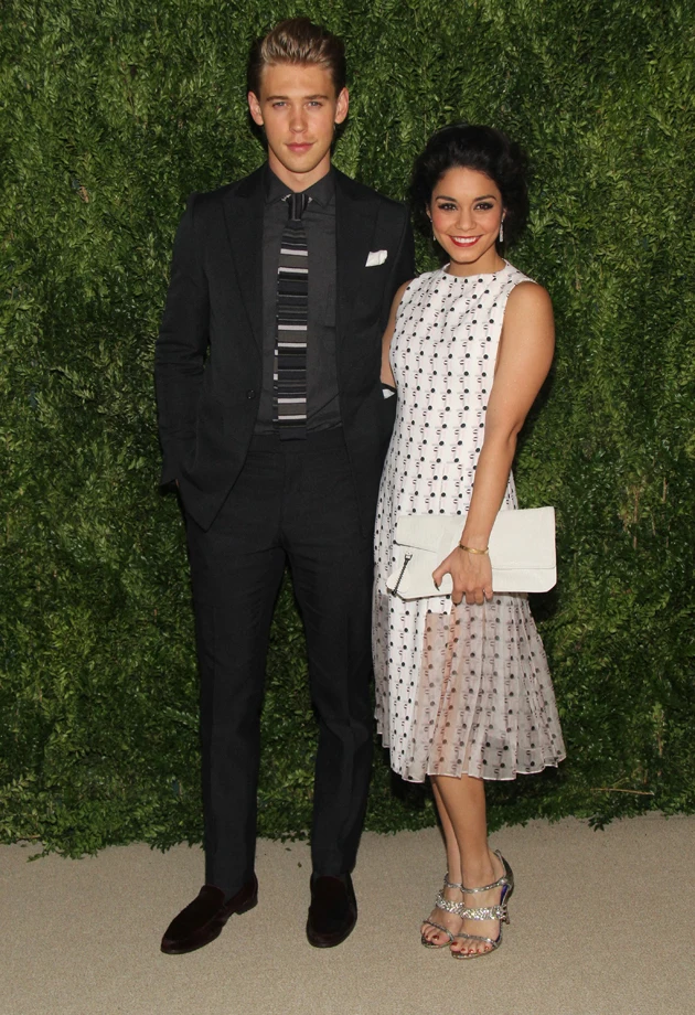 NEW YORK, NY - NOVEMBER 11: Actor Austin Butler and actress Vanessa Hudgens attend CFDA and Vogue 2013 Fashion Fund Finalists Celebration at Spring Studios on November 11, 2013 in New York City. (Photo by Mireya Acierto/Getty Images)