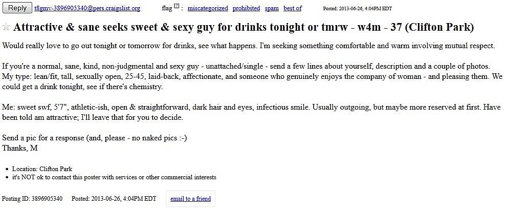'Attractive And Sane Woman' Searches For A Man Through ...