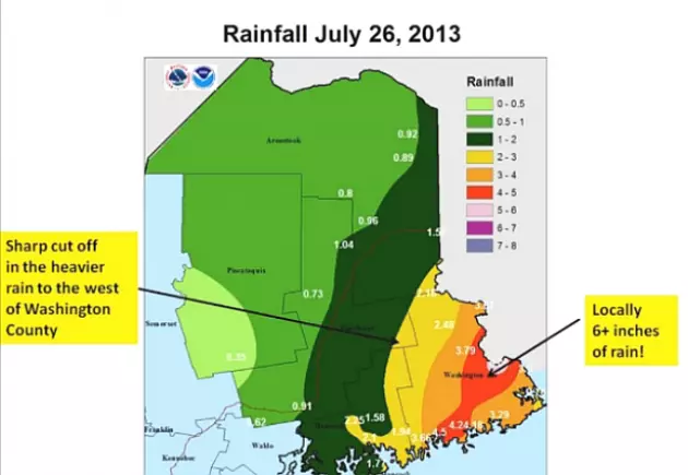 Record Rainfall Hits Maine and New Brunswick