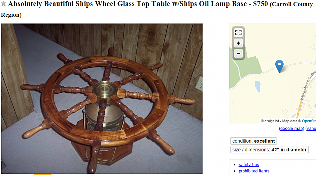 New Hampshire's Ugliest Furniture for Sale on Craigslist