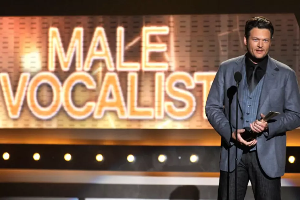 Blake Shelton Wins Male Vocalist of the Year at 2012 ACM Awards