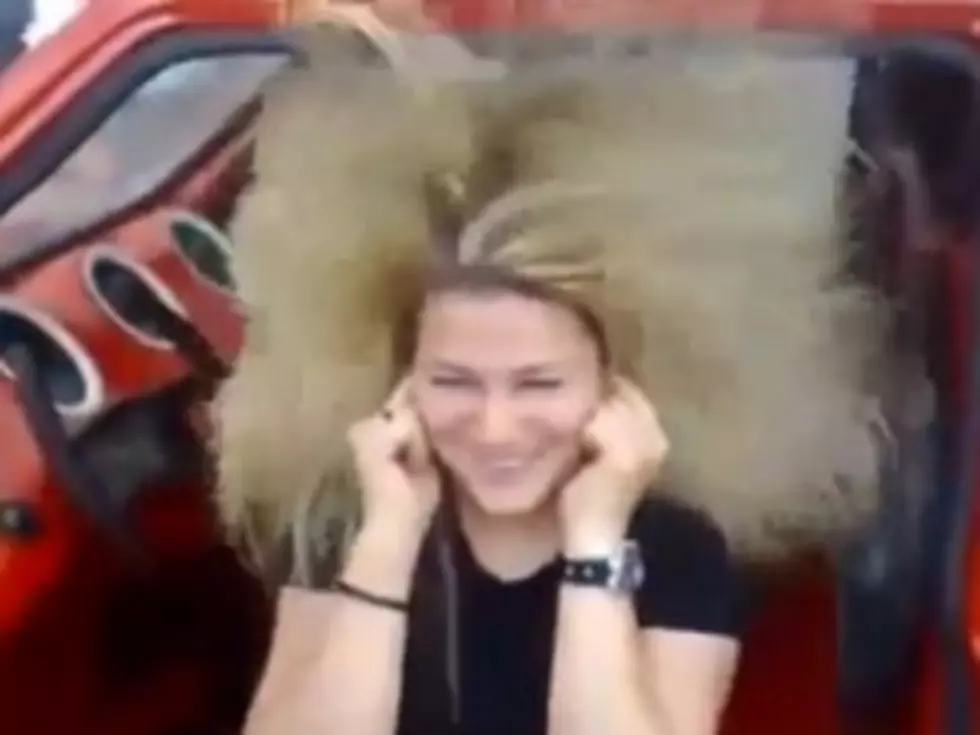 Woman&#8217;s Hair No Match for Car Stereo Speakers [VIDEO]