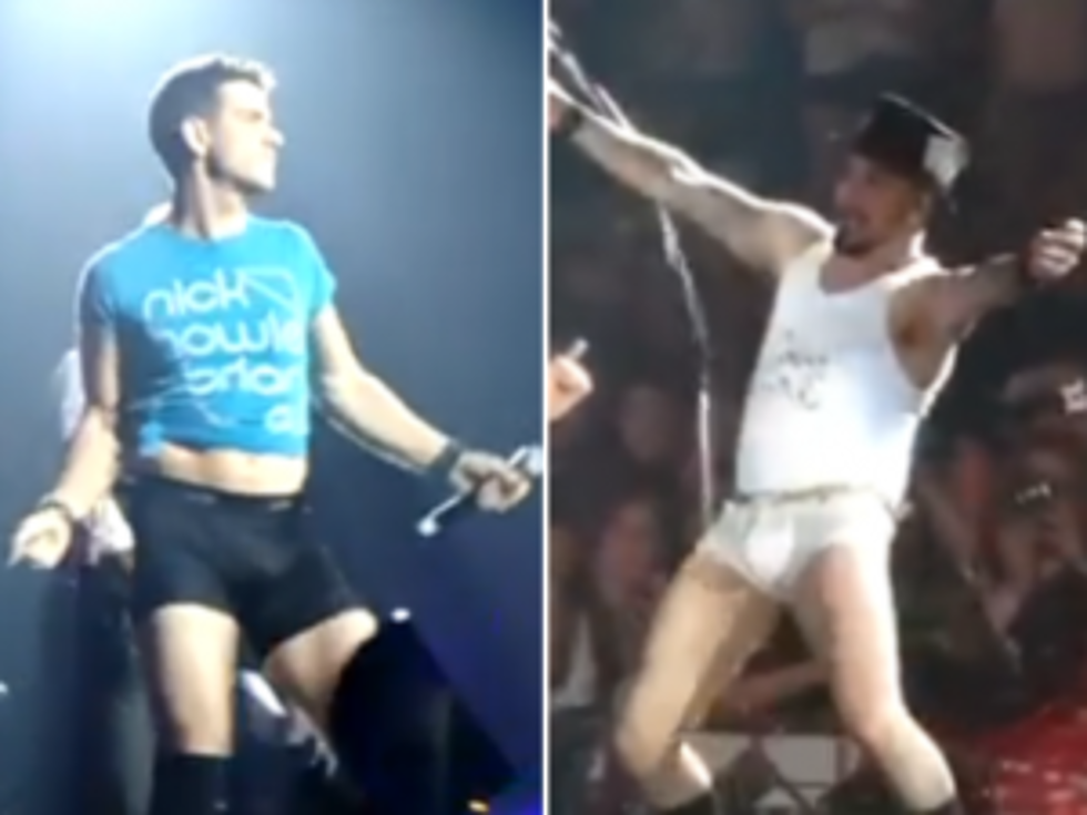 A.J. McLean, Joey McIntyre Strip Down to Underwear for Final NKOTBSB Performance [VIDEO]