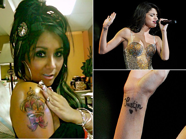 In today's celebrity tattoo news'Jersey Shore' star Nicole Snooki