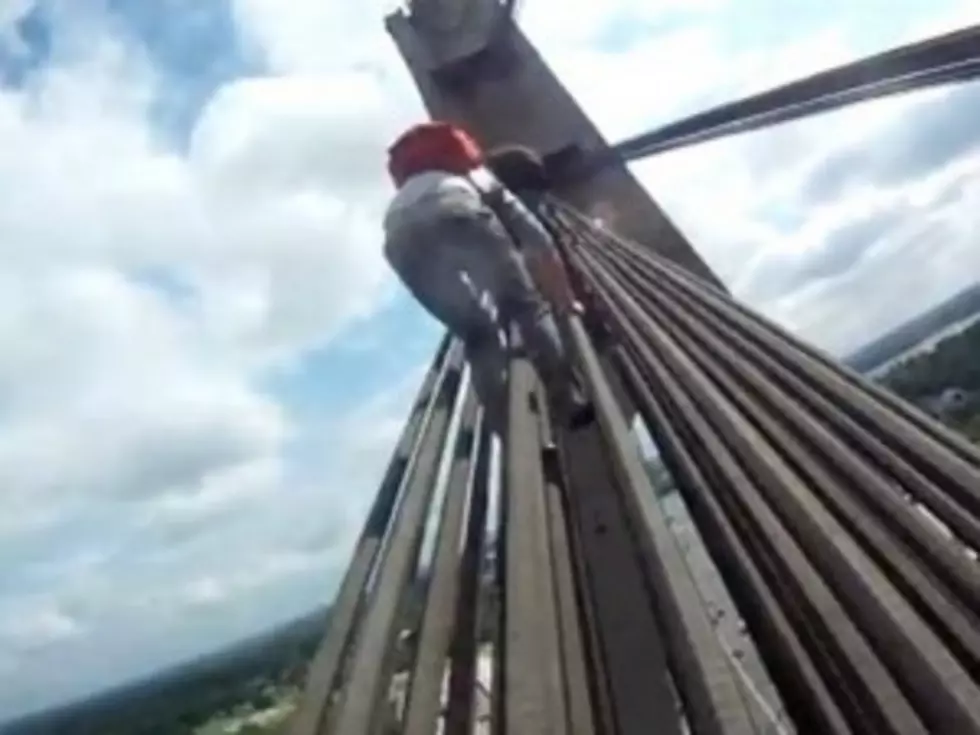 Crazy Ukrainian Teens Climb Bridge [VIDEO]