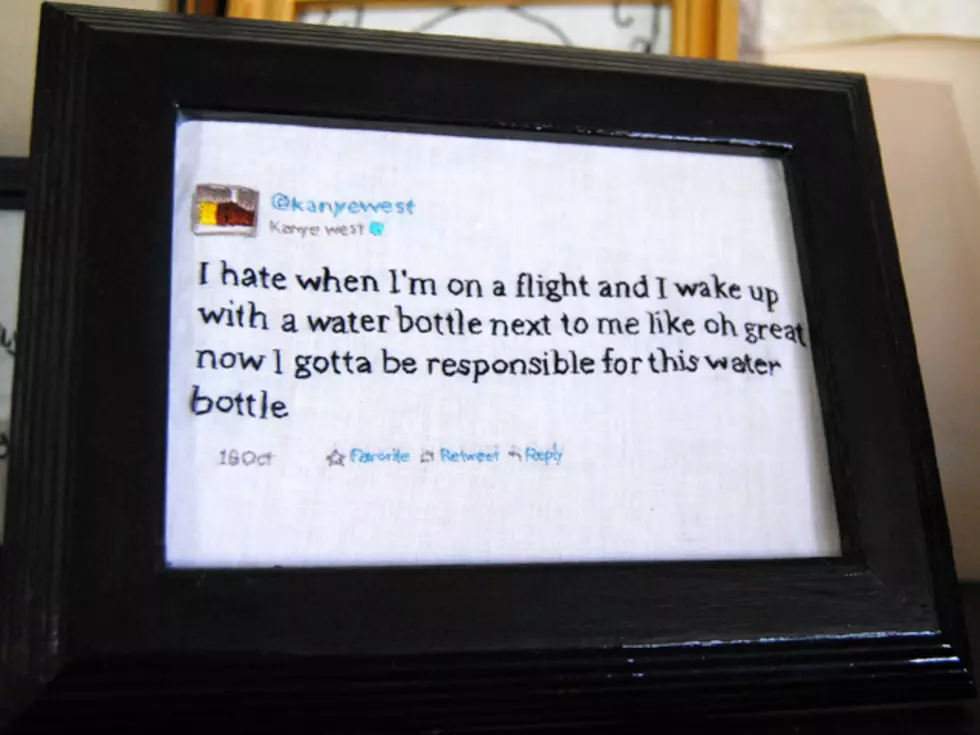 Hand-Stitched Renderings of Kanye West Tweets for Sale on Etsy