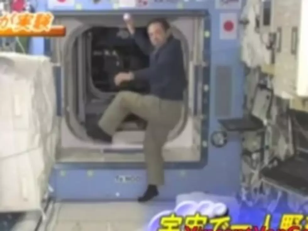 Japanese Astronaut Plays Baseball By Himself In Space