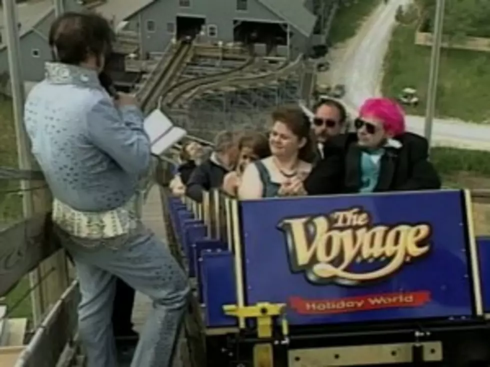 Couple Married on Roller Coaster by Elvis Impersonator [VIDEO]