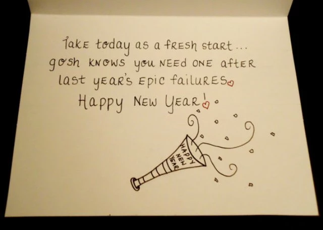 New Year's Eve, greeting, card