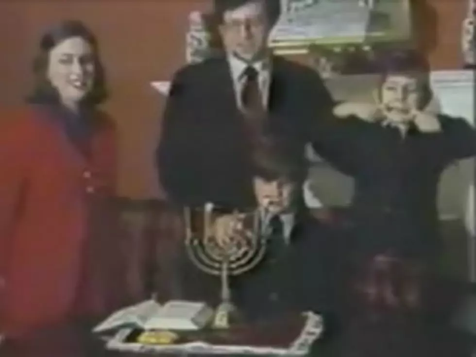 Bratty Kid Pranks Hanukkah Candle Lighting on Live TV [VIDEO]