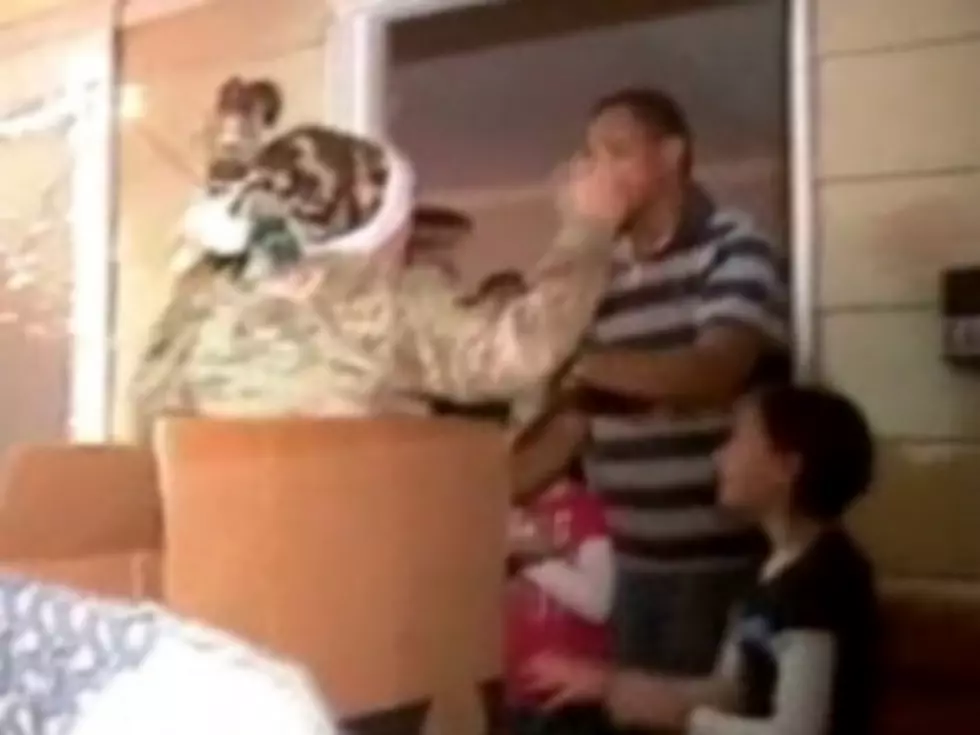 Soldier Mom Pops Out of Christmas Present to Surprise Family [VIDEO]