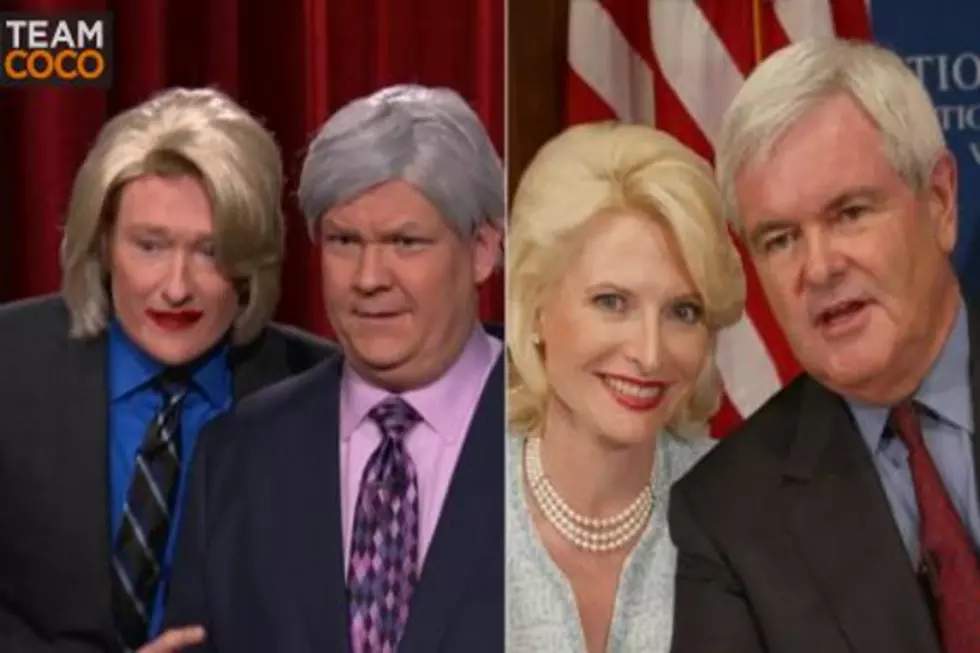 Conan O&#8217;Brien and Andy Richter Perform Eerily Accurate Newt and Callista Gingrich Impressions [VIDEO]