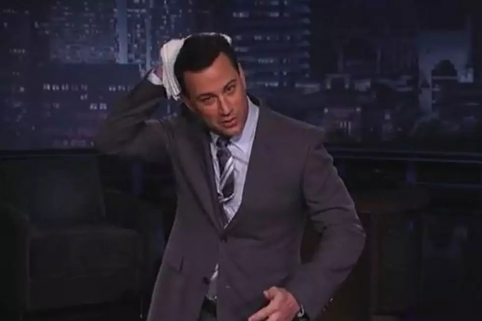 Jimmy Kimmel Slams Leno for Suggesting He Dyes His Hair