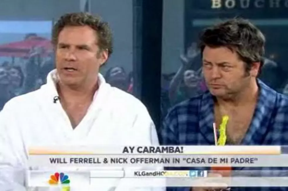 Will Ferrell and Nick Offerman Booze It Up In Bathrobes on &#8216;Today&#8217;